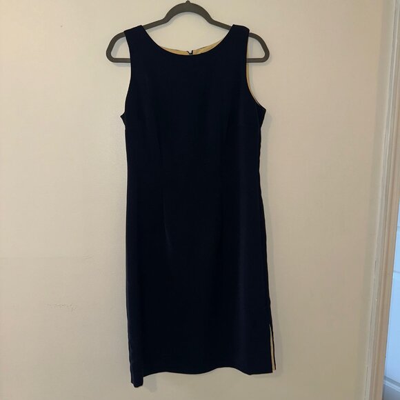 T & Company Navy Blue Sheath Dress - Picture 5 of 6